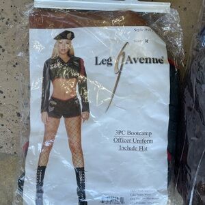 Leg Avenue Black and Red Officer Costume